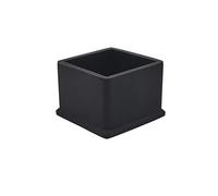 Flyshop 8Pcs Square Chair Leg Caps Non-Slip Rubber Leg Tips Floor Protectors Furniture Table Leg Covers, 1.5 Inches x 1.5 Inches, 38mm x 38mm