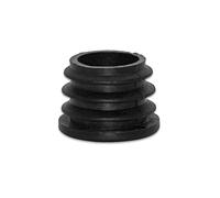 Flyshop Black M8 Threaded Plastic Plugs Round Tube End Caps Tubing Plugs Inserts Furniture Glider 22 mm Diameter 4 Pcs