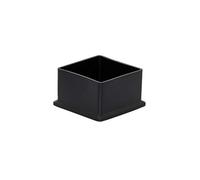 Flyshop Furniture Table Covers Chair Leg Caps Floor Protectors Non-Marking PVC, Square Legs, 4 Pack, Black, 50 x 50 mm, 2" x 2"