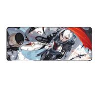 Flyshun Arlecchino The Knave Anime Mouse Mat, 80 x 30 cm, Rectangular Mouse Mat (31 x 11.8 Inches) with Non-Slip Base for Gamers and Office (Arlecchino The Knave 1)