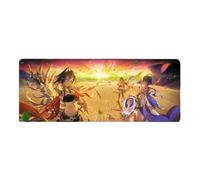 Flyshun Arlecchino The Knave Anime Mouse Mat 80 x 30 cm - Rectangular Mouse Mat (31 x 11.8 Inches) with Non-Slip Base for Gamers and Office (Style 1)