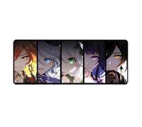 Flyshun Arlecchino The Knave Anime Mouse Mat, 80 x 30 cm, Rectangular Mouse Mat (31 x 11.8 Inches) with Non-Slip Base for Gamers and Office (Mavuika 3)