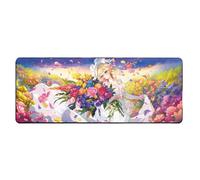 Flyshun Arlecchino The Knave Anime Mouse Mat 80 x 30 cm - Rectangular Mouse Mat (31 x 11.8 Inches) with Non-Slip Base for Gamers and Office (Lumine)