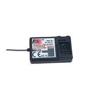 Flysky FS-GR3E 2.4G 3CH Receiver, 3 Channel 2.4G RC Car Boat Receiver with Failsafe, GT3B GT3C Upgrade, 4 x 1.5V AAA Batteries, Black, Ages 6+