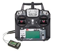 FLYSKY FS-i6X 6CH 2.4GHz RC Transmitter Controller with FS-iA6B Receiver Upgrade Cable for RC Boat Racing Drone (Mode_2)