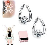 Flysmus Halolux Lymphvity Germanium Earrings, Flysmus Lymphvity Magnetherapy Germanium Earrings, 2023 New Lymphvity Magnetic Therapy Germanium Earrings (1 Pair, Sliver)