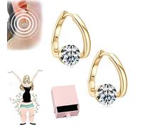 Flysmus Halolux Lymphvity Germanium Earrings, Flysmus Lymphvity Magnetherapy Germanium Earrings, 2023 New Lymphvity Magnetic Therapy Germanium Earrings (1 Pair, Glod)