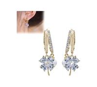 Flysmus Lymphvity Magnetherapy Germanium Earrings, Lymphatic Magnetotherapy Earrings, Lymphatic Drainage Earrings for Weight Loss, Magnetic Therapy Earrings for Women Girls (Silver 1Pair)