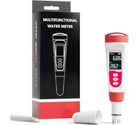 Flysocks 4-in-1 Digital Water Tester - Measure pH, TDS, EC & Temperature with Auto Calibration, IP67 Waterproof for Pools, Aquariums and Gardens