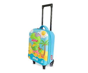 Flyte 3D Dinosaur Hardtop Cabin Suitcase - 2 Wheels, 13 Litre, Capacity, Lightweight at 1.35kg, Hand Luggage, Carry-on Luggage for Kids