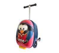 Flyte Perry the Penguin 18" Scooter Suitcase Folding Luggage With Wheels in Red Flyte Red