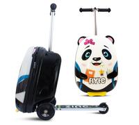 Penni the Panda 18" Scooter Suitcase Folding Luggage With Wheels Flyte White One Size