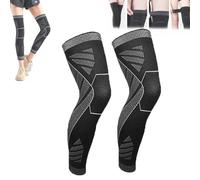 Flytex Full Leg Compression,Flytex Full Leg Compression Sleeve,Knee Support for Running,Compression Sleeves for Knees and Legs (1 Pair,L)