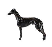 FLYuechun Ranan 9.84inch Painting Art Graffiti Greyhound Family Dog Whibbit Dog Creative Resin Crafts Home Decoration Wine Cabinet Office Gift (BL)