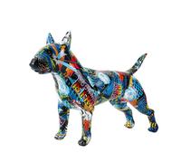FLYuechun Ranan Art Creative G861 RE Bull Terrier Resin Home Decor Modern Office Desktop Craft Ornament