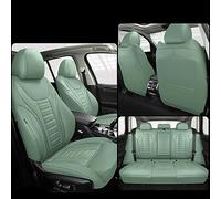 FLYUFO Car Seat Covers for Range Rover Evoque sport 2020-2022,Genuine Leather Waterproof Seat Cushions Padded Car Seat Protector Interior Accessories,A-Green