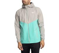 Castore Men's Flyweight Jacket, Smoke Grey/Turquoise, M