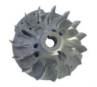 Flywheel for Kawasaki TJ43 TJ53 21050-0007 Engine Part Metal Replacement High Torque Durability Silver Finish Small Engine Repair