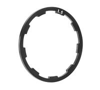 flywheel Remover Bicycle Flywheel Hub Washer Spacer Cassette Gasket Aluminum Alloy Bicycle Hub Washer Bottom Bracket Spacer Flywheel Puller(Black 1.5mm)