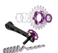 flywheel Remover Fit For ZTTO MTB Folding Bike Single Speed Chain Tensioner Set 1x Freewheel 1 Oval Pulley Jockey Derailleur Tool Flywheel Locking Tool(17T kit)