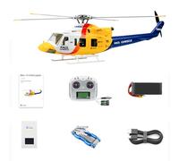 FLYWING Bell 412 RC Helicopter bell412 Scale Helicopter 6CH 470 Size Heli RTF with H1 Flight Controller GPS Altitude Hold Four Rotor 1:16 Scale Plane Bell 206 Helicopters