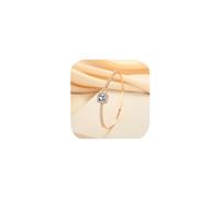 FLYYQMIAO Sparkling Round Bracelet 925 Silver Rose Gold Plated Diamond Halo Luck Cuff Bracelet Exquisite Trendy Design Moissanite Cubic Zirconia Crystal Classic Tennis Bracelet for Women (Gold)