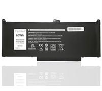 FlyZythrol 60Wh MXV9V battery Compatible With Dell Latitude 5300 2-in-1 | E5300 5310 E5310 Inspiron 7300 E7300 7400 E7400 7306 2-in-1 black Series P96G P97G P99G 5VC2M 05VC2M 829MX 0829MX 7.6V