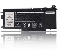 FlyZythrol 7.6V 7270mAh K5XWW N18GG 71TG4 battery Compatible With Dell Latitude 5289 E5289 7389 7390 2-in-1 P29S001 P29S002 series laptop battery 6CYH6 725KY