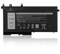 FlyZythrol 93FTF laptop battery Compatible With Dell Latitude 5580 5590 5591 5480 5490 5491 5495 5488 5280 5288 E5280 E5480 E5580 E5590 Precision 15 3520 3530 M3520 M3530 83XPC DJWGP 4YFVG D4CMT 51Wh