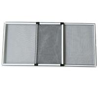 Flyzzz Adjustable Window Screen for Homes, Aluminum Alloy Ventilating Window Screen, Fits for Most Windows, Vinyl Double Hung Windows and Rolling Doors (9.84 Inches High by 12-24 Inches Wide, B)