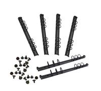 FLZOOY 6-Pack 6 Ring Binder Mechanism Replacement Binding Clip Ring with Screws Nuts for A5 Loose Leaf Notebook Photo Album Handbook Diary