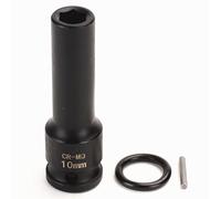 FLZOSPER 1/2 Inch Drive x 10mm Deep 6-Point Impact Socket，CR-MO