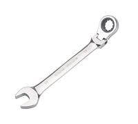 FLZOSPER 17mm Metric Flex-Head Gear Wrench,Box End Head 72-Tooth Ratcheting Combination Wrench Spanner