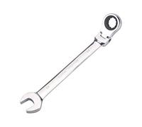 FLZOSPER 24mm Metric Flex-Head Gear Wrench,Box End Head 72-Tooth Ratcheting Combination Wrench Spanner