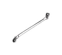 FLZOSPER 8*9mm Metric Flex-Head Gear Wrench，Double Box End Ratcheting Wrench，72-Tooth Ratchet Combination Chrome Vanadium Steel Spanner