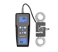 FM-207-1000K Digital Force Gauge Push Pull Gauge Tester Meter 3 Measurement Units N, kg, lb with Data Memory Function and External Loadcell Sensor