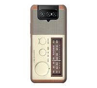 FM AM Wooden Receiver Graphic Case Cover For ASUS ZenFone 7 Pro