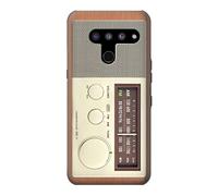 FM AM Wooden Receiver Graphic Case Cover For LG V50, LG V50 ThinQ 5G