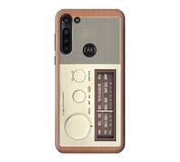 FM AM Wooden Receiver Graphic Case Cover For Motorola Moto G8 Power