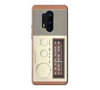 FM AM Wooden Receiver Graphic Case Cover For OnePlus 8 Pro