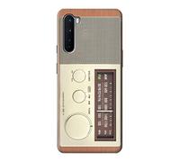 FM AM Wooden Receiver Graphic Case Cover For OnePlus Nord