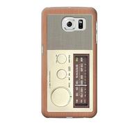 FM AM Wooden Receiver Graphic Case Cover For Samsung Galaxy S6