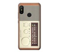 FM AM Wooden Receiver Graphic Case Cover For Xiaomi Mi A2 Lite (Redmi 6 Pro)