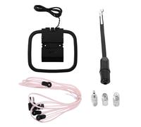 Fm Antenna For Indoor Stereo Receiver, Universal 75 Ohm/300 Ohm Fm Am Radio Antenna Kit With Antenna Converter