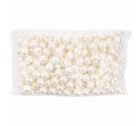 FM FM42 500g/220pcs 18mm Pearls with 6mm Big Hole Ivory Simulated Pearl Beads for Crafts