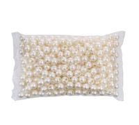 FM FM42 500g/290pcs 16mm Pearls with 6mm Big Hole Ivory Simulated Pearl Beads for Crafts