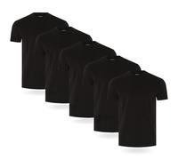 FM London 3/5-Pack Mens T Shirt - Premium Weight T-Shirts with Lightly Fitted Design - Super Soft T-Shirt Made with 100% Cotton - Stretch Men's T-Shirts for any Occasion - Durable Comfort Fit