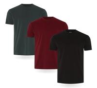 FM London 3/5-Pack Mens T Shirt - Premium Weight T-Shirts with Lightly Fitted Design - Super Soft T-Shirt Made with 100% Cotton - Stretch Men's T-Shirts for any Occasion - Durable Comfort Fit