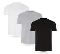 FM London 3/5-Pack Mens T Shirt - Premium Weight T-Shirts with Lightly Fitted Design - Super Soft T-Shirt Made with 100% Cotton - Stretch Men's T-Shirts for any Occasion - Durable Comfort Fit