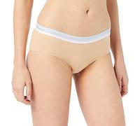 FM London (3-Pack) Elastic Waistband Underwear Women | Comfort Fit Womens Underwear in Hipster Brief Style | Black, Nude, & White Pants for Women | Cotton Rich Knickers for Women Multipack | Durable